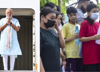 45 മിനിറ്റോളം വിമാനത്താവളത്തിൽ കാത്തുനിന്ന് പ്രധാനമന്ത്രി നരേന്ദ്ര മോദി ; അത്യപൂർവ്വ നടപടി നീറ്റ് പരീക്ഷ എഴുതാൻ പോകുന്ന വിദ്യാർത്ഥികൾക്കായി