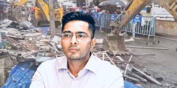 ബുൾഡോസർ ആക്ടുമായി ബംഗാൾ സർക്കാർ ; അഭിഷേക് ബാനർജിയുടെ അനധികൃത അഞ്ചുനില ഓഫീസ് സമുച്ചയം തകർത്തു