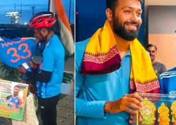 2000 കിലോമീറ്റർ സൈക്കിൾ ചവിട്ടി ഒഡീഷയിൽ നിന്ന് ബെംഗളൂരുവിലേക്ക് ആരാധകൻ; ഹാർദിക് പാണ്ഡ്യയുടെ പ്രവർത്തി ചർച്ചയാക്കി സോഷ്യൽ മീഡിയ