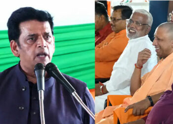 ഗോരഖ്പൂർ ഇപ്പോൾ സ്പെയിൻ പോലെ”; രവി കിഷന്റെ പ്രസംഗത്തിൽ വേദിയിൽ ചിരിയടക്കാനാവാതെ യോഗി ആദിത്യനാഥ്