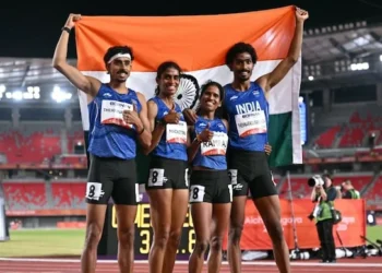 ഏഷ്യൻ ഗെയിംസിൽ ഇന്ത്യയ്ക്ക് വീണ്ടും അഭിമാനനേട്ടം: മിക്സഡ് റിലേയിൽ വെള്ളി മെഡൽ
