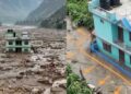 പ്രളയതാണ്ഡവത്തിലും അടിയറവ് പറയാതെ ആ പച്ച വീട്; നേപ്പാളിൽ വിസ്മയമായി ‘അത്ഭുത ഭവനം; അത്ഭുതമായി കുടുംബത്തിന്റെ അതിജീവന കഥ