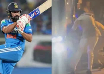തിരുവനന്തപുരത്ത് വെച്ച് രോഹിതിന് എന്താണ് സംഭവിച്ചത്? ബസിൽ നിന്നുള്ള വീഴ്ചയുടെ വീഡിയോ സമൂഹമാധ്യമങ്ങളിൽ ചർച്ചയാകുന്നു; അങ്കലാപ്പിൽ ഇന്ത്യൻ ക്യാമ്പ്