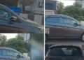 മടിയിലിരുന്ന് പിഞ്ചുകുഞ്ഞ് സ്റ്റിയറിങ് നിയന്ത്രിക്കുന്നു; കഴക്കൂട്ടത്ത് 100 കിലോമീറ്റർ വേഗതയിൽ കാറോടിച്ച് പിതാവിന്റെ അപകടക്കളി