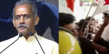 ജെ. നന്ദകുമാർ എത്തി, വേദിയിൽ വന്ദേമാതരം മുഴങ്ങി’; തടയാൻ നോക്കിയ വിദ്യാർത്ഥി സംഘടനകൾക്ക് കേന്ദ്ര സർവ്വകലാശാലയിൽ കനത്ത തിരിച്ചടി!