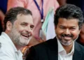 ഇൻഡി സഖ്യത്തിൽ ചേർന്ന് വിജയ്യുടെ ടി.വി.കെ : തിരഞ്ഞെടുപ്പ് കമ്മീഷണർക്കെതിരായ പ്രക്ഷോഭത്തിൽ പങ്കുചേരും